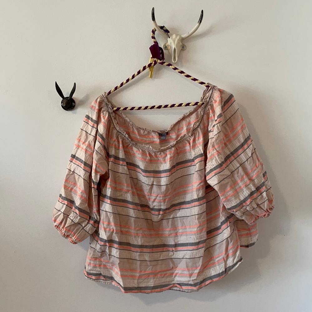 Off the shoulder aerie blouse.